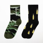 Набор мужских носков KAFTAN "Диванные войска" 2 пары, размер  41-44 (27-29 см) - Фото 2