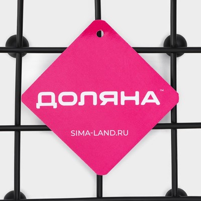 Фруктовница Доляна, 27×27×8.5 см, чёрная
