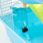 Клетка для грызунов "Пижон", двухэтажная с наполнением 31 х 24 х 29 см, голубая - Фото 6