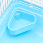 Клетка для грызунов "Пижон", двухэтажная с наполнением 31 х 24 х 29 см, голубая - Фото 7