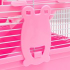 Клетка для грызунов «Пижон», 31×24×29 см двухэтажная. с наполнением, розовая - Фото 5