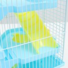 Клетка для грызунов "Пижон", трёхэтажная с наполнением 31 х 24 х 40 см, голубая - Фото 8