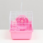 Клетка для грызунов "Пижон", 23 х 17 х 17 см, розовая - Фото 3