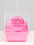 Клетка для грызунов «Пижон», 23×17×17 см, розовая - Фото 5