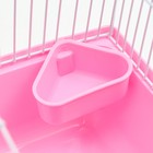 Клетка для грызунов "Пижон", 23 х 17 х 17 см, розовая - Фото 7