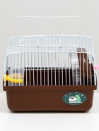 Клетка для грызунов «Пижон», 23×17×17 см, коричневая - Фото 4