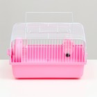 Клетка для грызунов "Пижон", 27 х 21 х 17 см, розовая - Фото 2