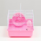 Клетка для грызунов "Пижон", 27 х 21 х 17 см, розовая - Фото 3