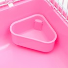 Клетка для грызунов "Пижон", 27 х 21 х 17 см, розовая - Фото 6