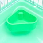 Клетка для грызунов "Пижон", 31 х 24 х 17 см, зелёная - Фото 5