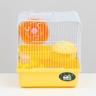 Клетка для грызунов "Пижон", 23 х 17 х 26 см, эмаль, жёлтая - Фото 2