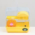 Клетка для грызунов "Пижон", укомплектованная, 27 х 21 х 26 см, жёлтая - Фото 2