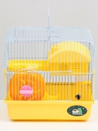 Клетка для грызунов «Пижон», 27×21×26 с. укомплектованная, жёлтая - Фото 4