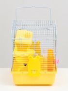 Клетка для грызунов «Пижон», 27×21×26 с. укомплектованная, жёлтая - Фото 5