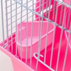 Клетка для грызунов "Пижон", 27 х 21 х 27 см, розовая - Фото 9