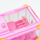 Клетка для грызунов "Пижон", 31 х 24 х 30 см, розовая - Фото 4