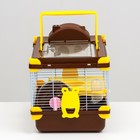 Клетка для грызунов «Пижон», 31×24×30 см, коричневая - Фото 3