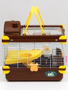 Клетка для грызунов «Пижон», 31×24×30 см, коричневая - Фото 4