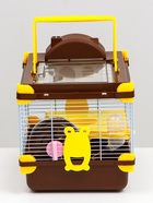 Клетка для грызунов «Пижон», 31×24×30 см, коричневая - Фото 5