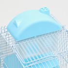 Клетка для мелких грызунов «Пижон», с наполнением, 23×17×45 см, голубая - Фото 5