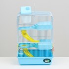 Клетка для мелких грызунов "Пижон", с наполнением, 27 х 21 х 45 см, голубая - Фото 2