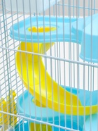 Клетка для мелких грызунов «Пижон», 27×21×40 см с наполнением, голубая - Фото 8