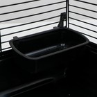 Клетка для грызунов «Пижон», 47×30×30 см, пластик, металл, чёрная - Фото 5