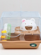 Клетка для грызунов «Пижон», 37×27×30 см с наполнением, коричневая - Фото 4