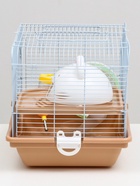 Клетка для грызунов «Пижон», 37×27×30 см с наполнением, коричневая - Фото 5