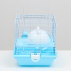 Клетка для грызунов "Пижон", с наполнением 37 х 27 х 30 см, голубая - Фото 3