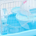 Клетка для грызунов "Пижон", с наполнением 37 х 27 х 30 см, голубая - Фото 5