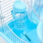 Клетка для грызунов "Пижон", с наполнением 37 х 27 х 30 см, голубая - Фото 6