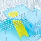 Клетка для грызунов «Пижон», 47×30×27 см, с наполнением, пластик, металл, голубая - Фото 6