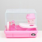 Клетка для грызунов "Пижон", с наполнением, 44,5 х 31 х 36,5 см, розовая - Фото 2