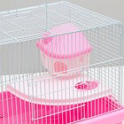 Клетка для грызунов "Пижон", с наполнением, 44,5 х 31 х 36,5 см, розовая - Фото 4