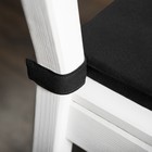 Комплект подушек для стула «Билли», размер 37х42 см, цвет чёрный - Фото 2