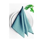 Комплект салфеток «Ибица», размер 43х43 см, цвет голубой - фото 291449962