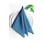 Комплект салфеток «Ибица», размер 43х43 см, цвет синий - фото 291449968