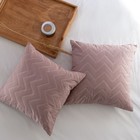 Наволочка декоративная «Сканди», размер 45х45 см, цвет розовый - фото 301494083