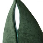 Наволочка декоративная «Тина», размер 45х45 см, цвет изумрудный - Фото 2
