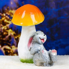 Копилка "Заяц Веселый под грибом" разноцветный, 45см