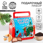 Подарочный набор новогодний «Волшебных моментов»: чай, печенье, конфеты - Фото 1
