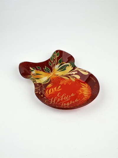 Тарелка новогодняя плоская «Сказочного года», 13.5×18 см