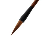 Кисть пони №4, круглая, для каллиграфии, деревянная ручка, в блистере - Фото 2