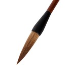 Кисть пони №12, круглая, для каллиграфии, деревянная ручка, в блистере - Фото 2