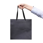 Пакет для торта и коробок, с широким дном, черный, 30×30×30 см - Фото 2