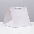 Пакет для торта и коробок, с широким дном, белый, 30×30×30 см - Фото 3