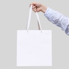 Пакет для торта и коробок, с широким дном, белый, 30×30×30 см - Фото 2