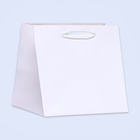 Пакет для торта и коробок, с широким дном, белый, 20×20×20 см - Фото 3