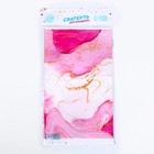 Скатерть одноразовая «Мрамор» 137×180см, розовая - Фото 2
